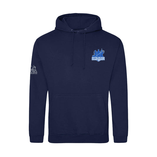 Front view Scottish Pipe Band Championships Hoodie | Navy | RSPBA