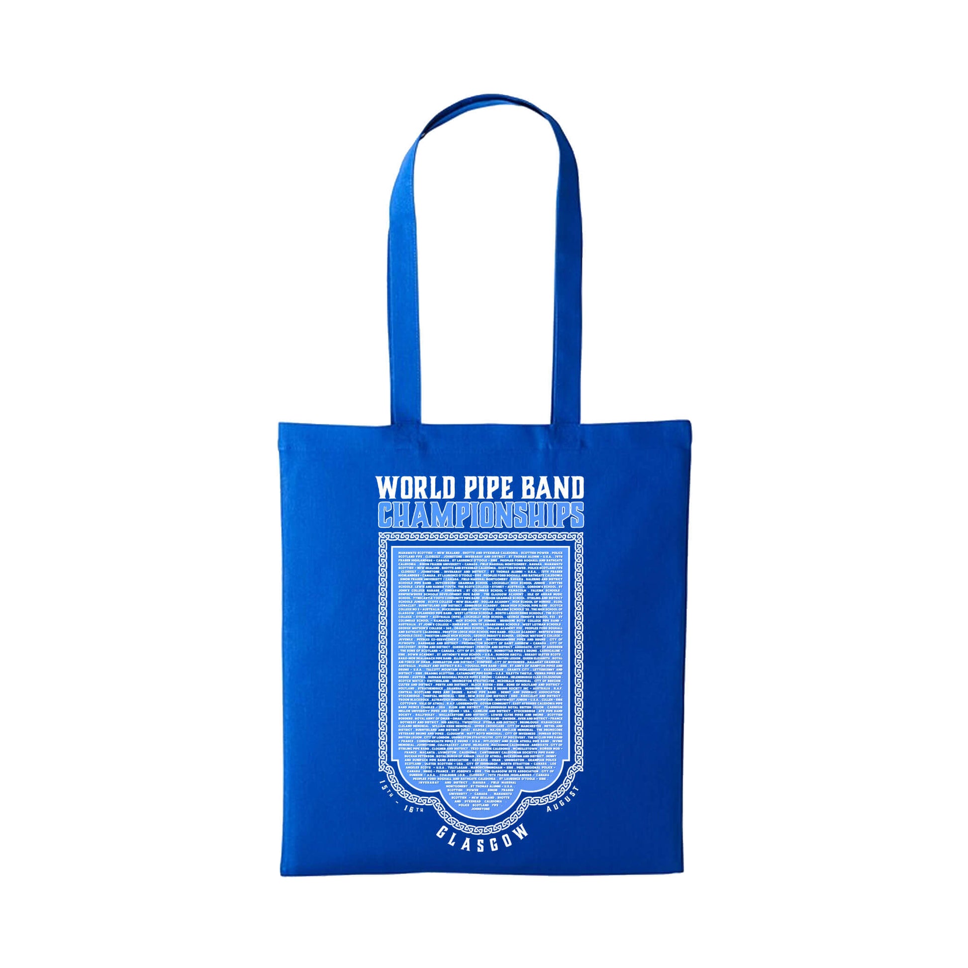 World Pipe Band Championships Cotton Shopper | Royal Blue | RSPBA