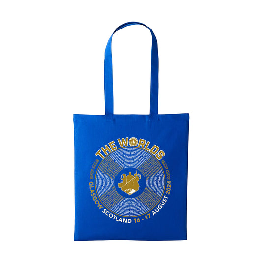 2024 The World Pipe Band Championships Bands Cotton Shopper - Royal Blue